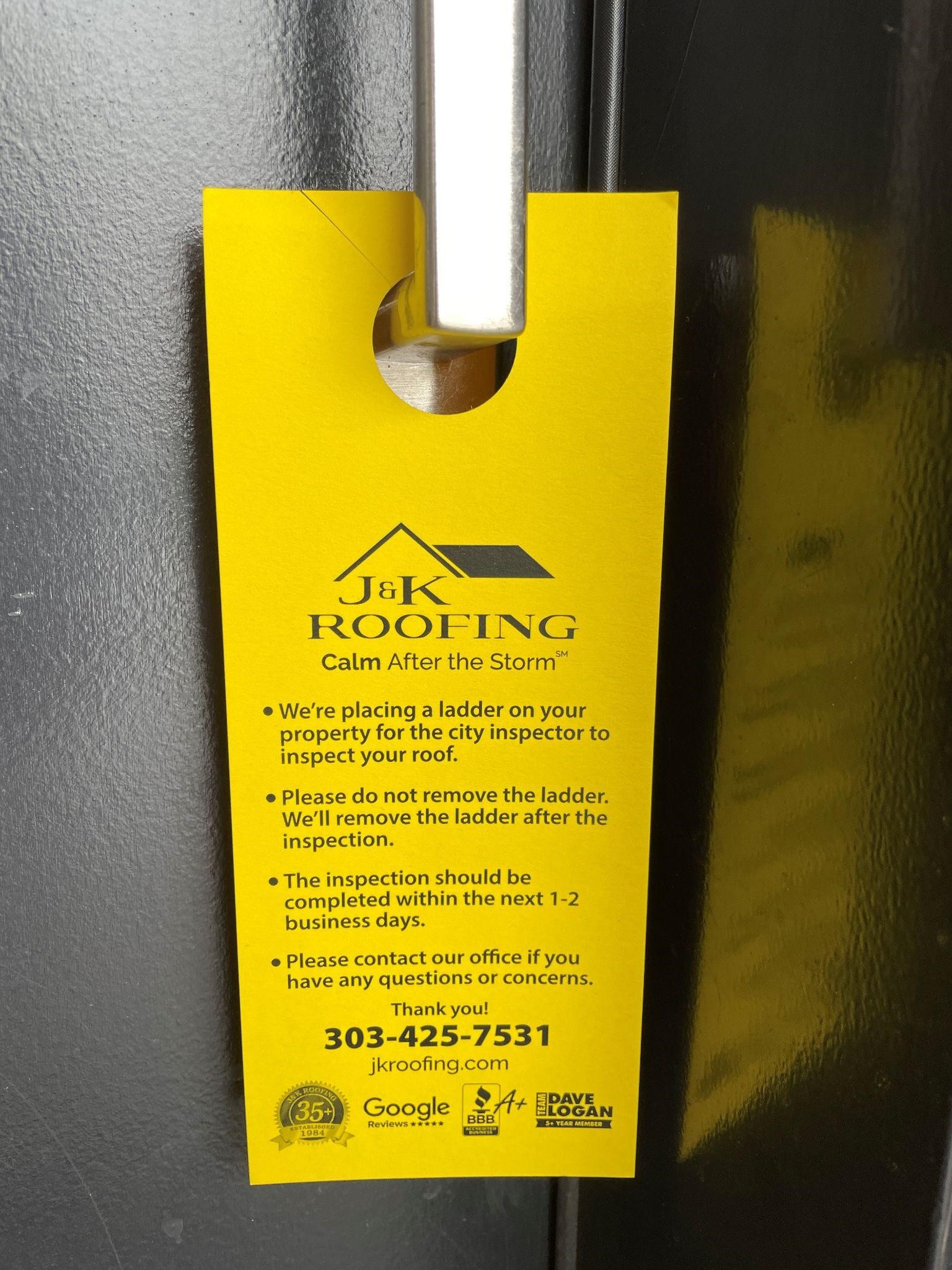 Roof permitting and inspection process