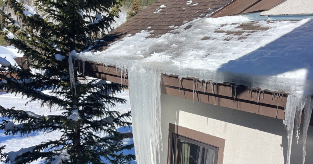 ice dams on roof in Golden, CO